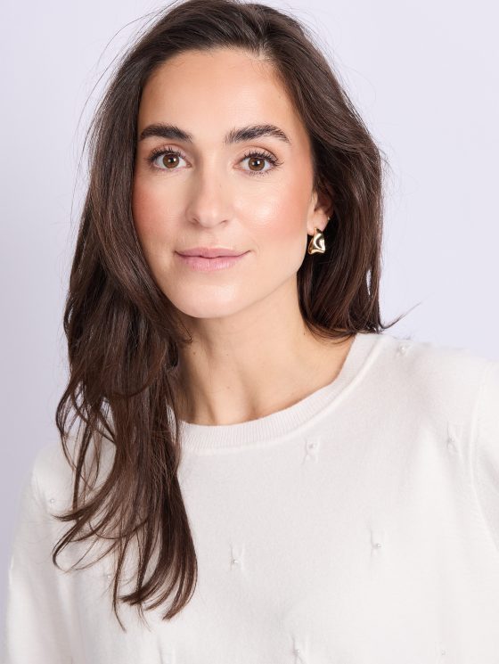 C&S Kathleen Knit Pullover wool white - Afbeelding 3