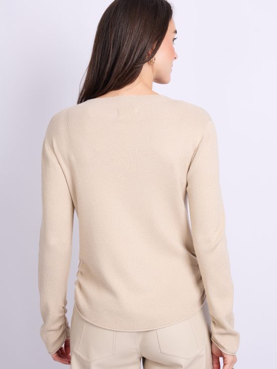 C&S Kristen Knit Pullover zand - Afbeelding 2