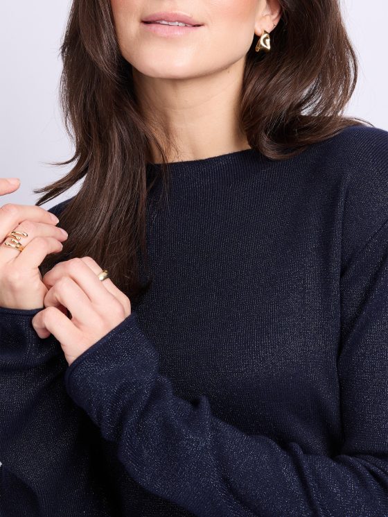 C&S Kristen Knit Pullover midnight blue - Afbeelding 3