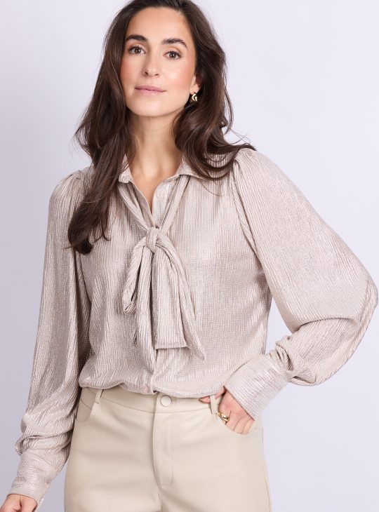 C&S Laska Blouse sand / light gold
