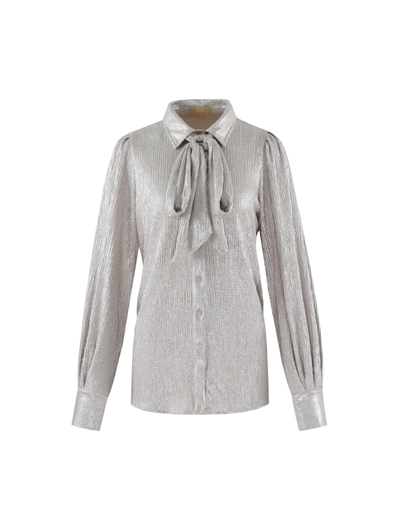 C&S Laska Blouse sand / light gold - Afbeelding 4