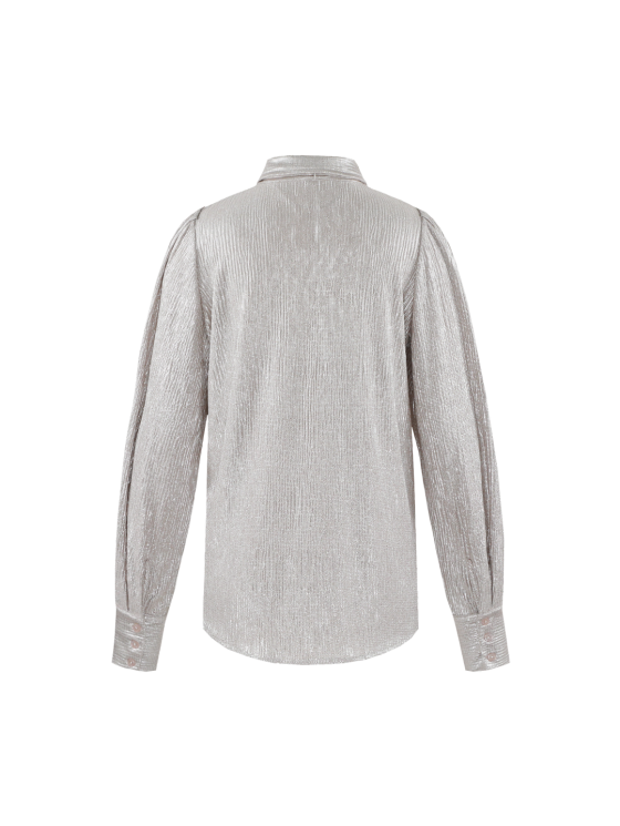 C&S Laska Blouse sand / light gold - Afbeelding 5