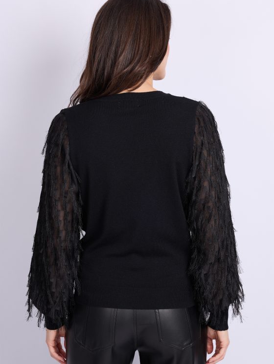 C&S Karlijn Knit Pullover zwart - Afbeelding 3