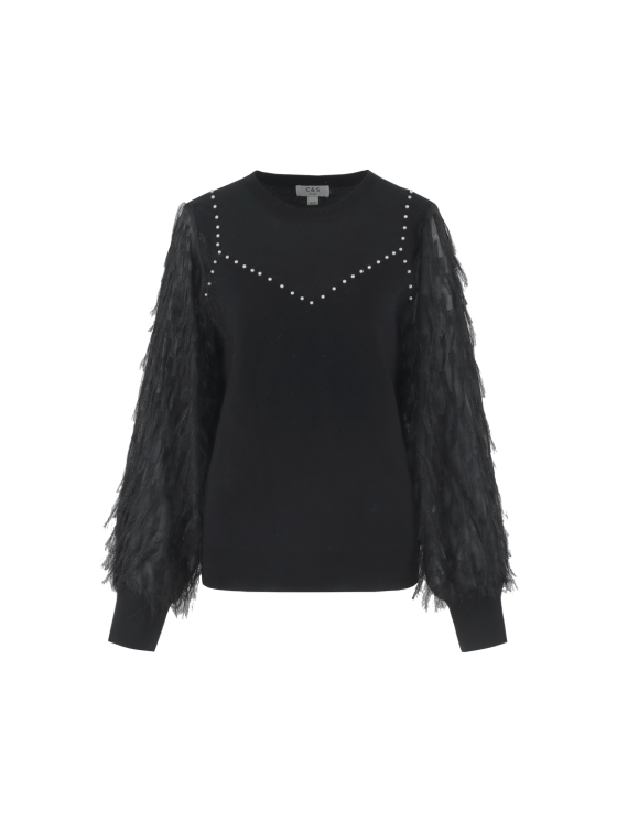 C&S Karlijn Knit Pullover zwart - Afbeelding 5