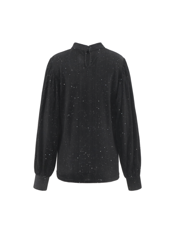 C&S Tessa-Lynn Glitter Top zwart - Afbeelding 2