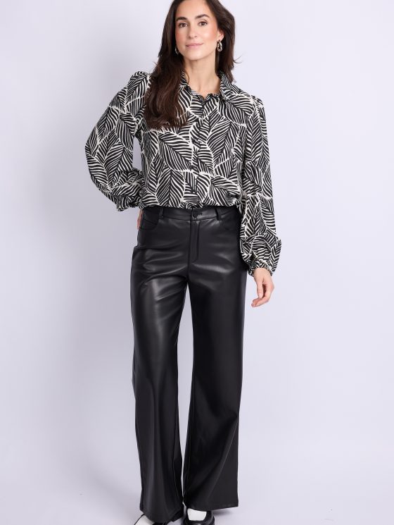 C&S Puck PU Broek zwart - Afbeelding 3