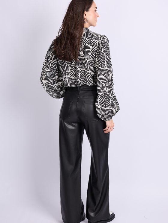 C&S Puck PU Broek zwart - Afbeelding 4