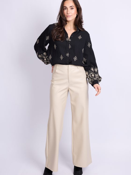 C&S Puck PU Broek zand - Afbeelding 3
