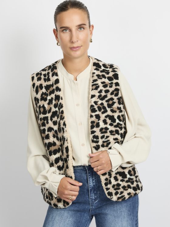 C&S Gita Gilet sand/black - Afbeelding 2