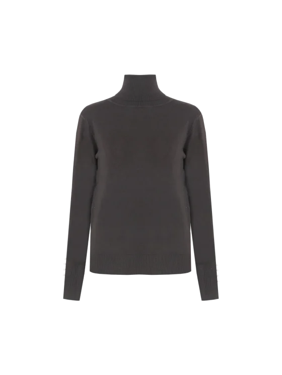 C&S Kalisse Knit Pullover dark chocolate - Afbeelding 4