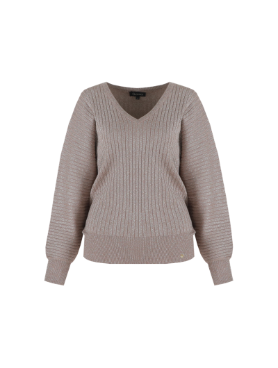 G-maxx Violetta Knitting Sweater grey brown
