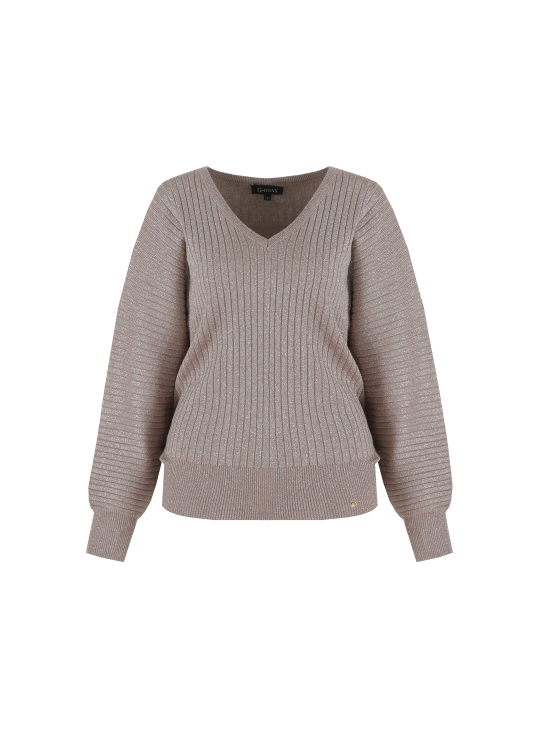 G-maxx Violetta Knitting Sweater grey brown