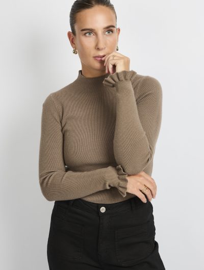 C&S Astrid Knit Pullover bronze