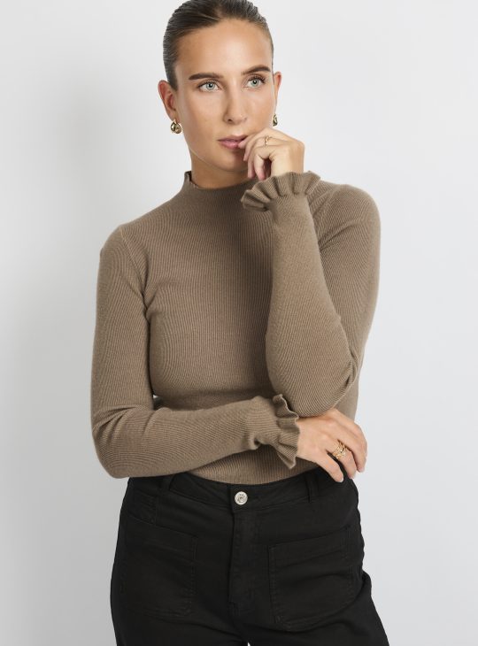 C&S Astrid Knit Pullover bronze