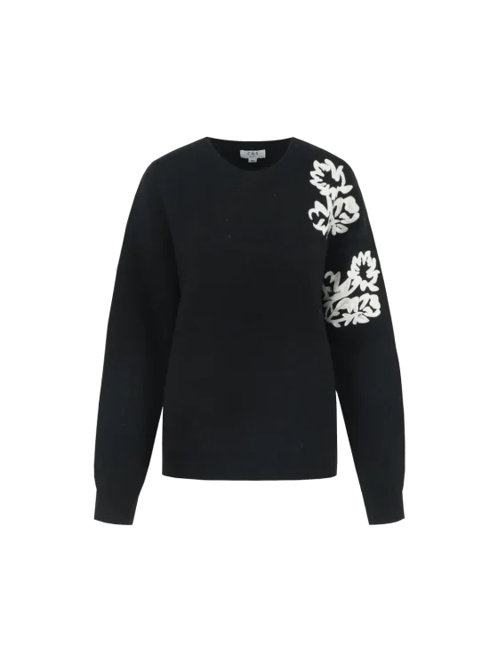 C&S Klaartje Knit Pullover zwart - Afbeelding 2