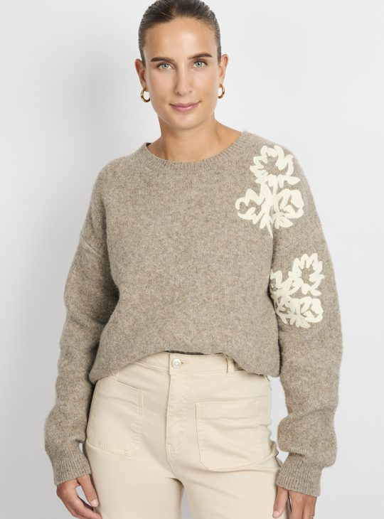 C&S Klaartje Knit Pullover bronze