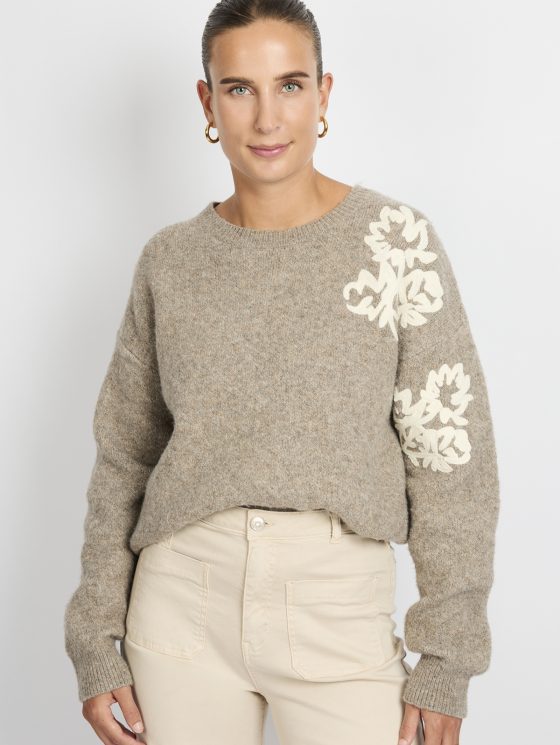 C&S Klaartje Knit Pullover bronze