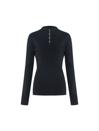G-maxx Aksel Knitting Top zwart