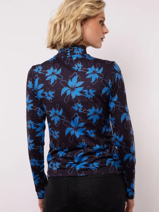 Fluresk Vida Top black / bright blue - Afbeelding 2