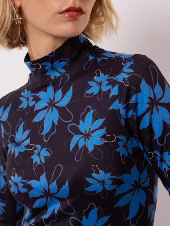 Fluresk Vida Top black / bright blue - Afbeelding 3
