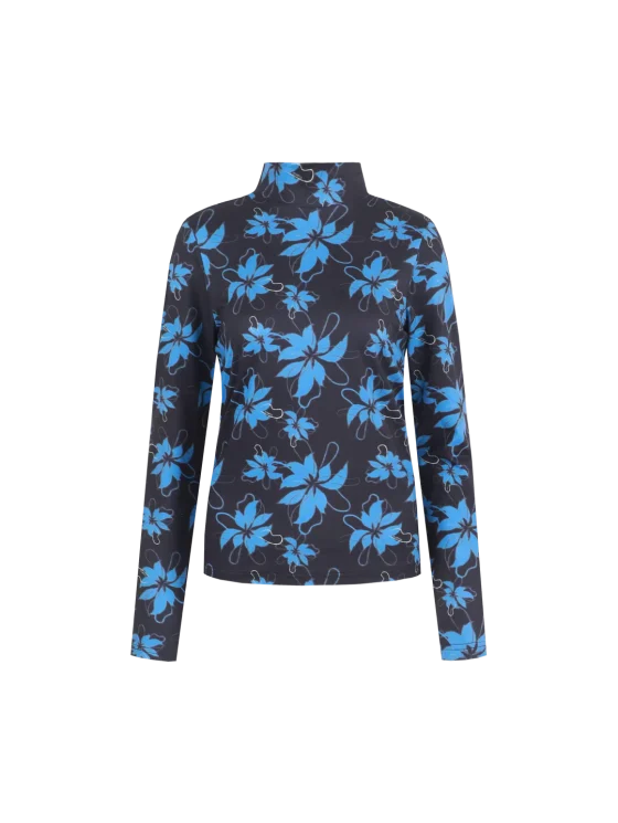 Fluresk Vida Top black / bright blue - Afbeelding 4