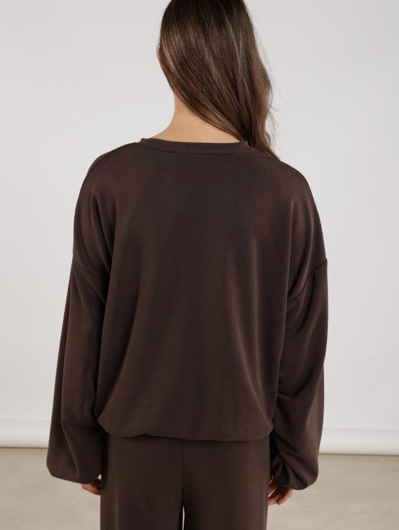 Nukus Gabi Pullover dark chocolate - Afbeelding 4