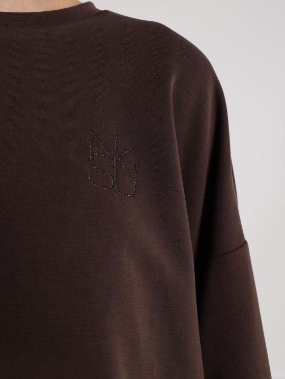 Nukus Gabi Pullover dark chocolate - Afbeelding 5