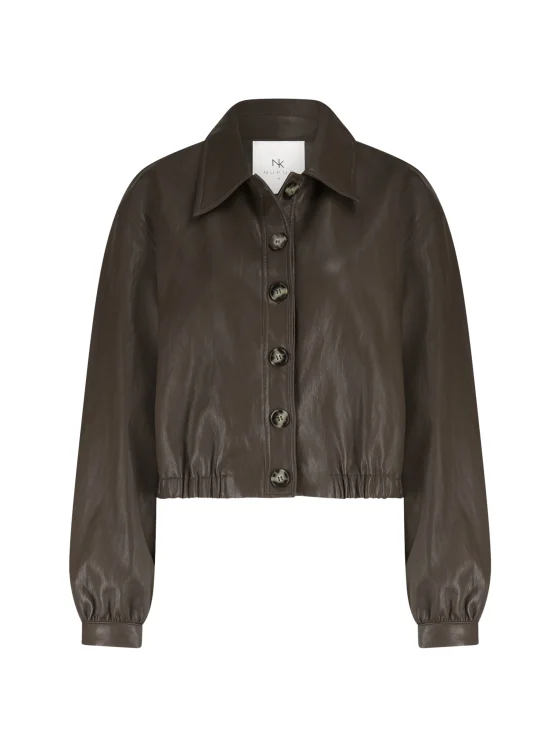 Nukus Fiene Jacket pu dark chocolate - Afbeelding 7