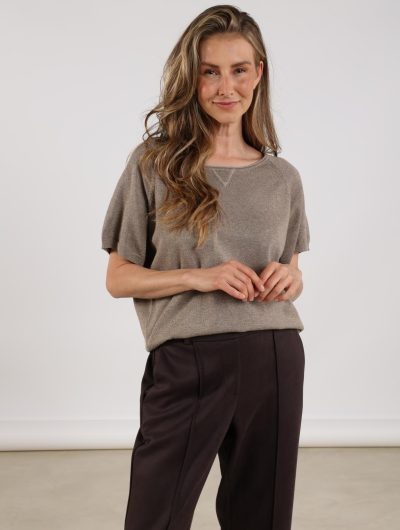 Nukus Anita Top Lurex light fango