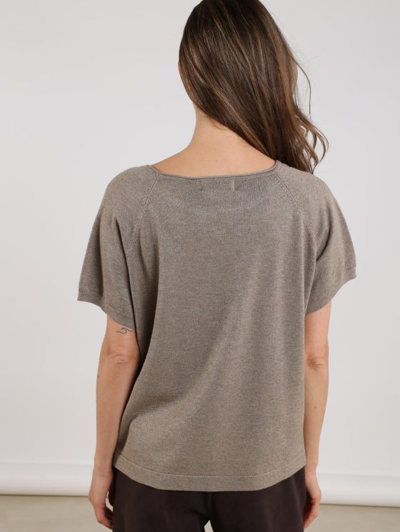 Nukus Anita Top Lurex light fango - Afbeelding 3