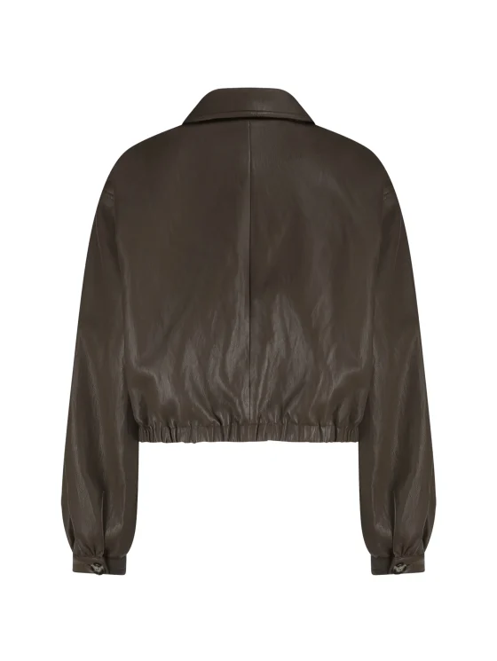 Nukus Fiene Jacket pu dark chocolate - Afbeelding 8
