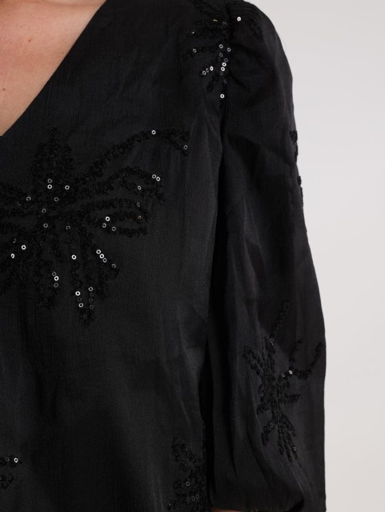 Nukus Delilah Blouse Embroidery zwart - Afbeelding 4