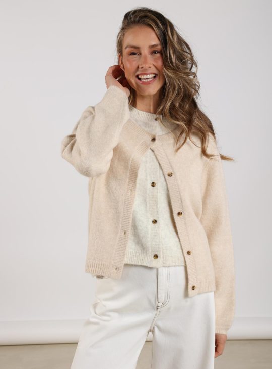 Nukus Mia Cardigan Vest zand