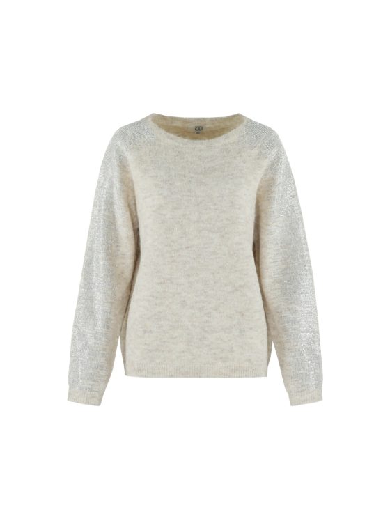 C&S Keira Knit Pullover zand - Afbeelding 2