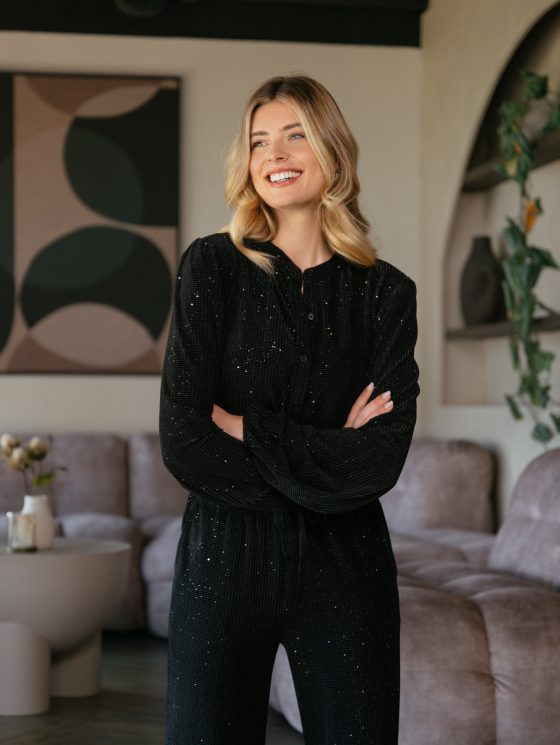 C&S Pina Broek zwart - Afbeelding 2