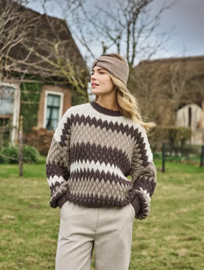 C&S Kool Knit Pullover dark chocolate / bronze