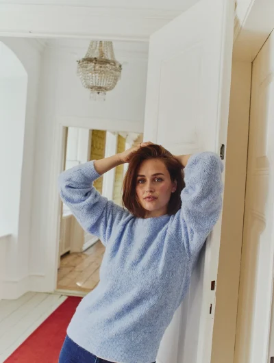 Freequent Grsevalin Pullover serenity melange