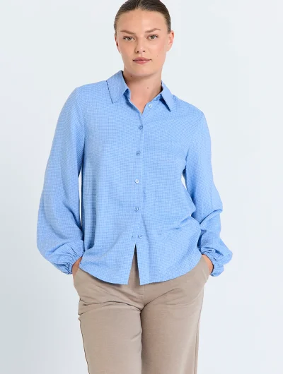 Freequent Shine Blouse wedgewood melange