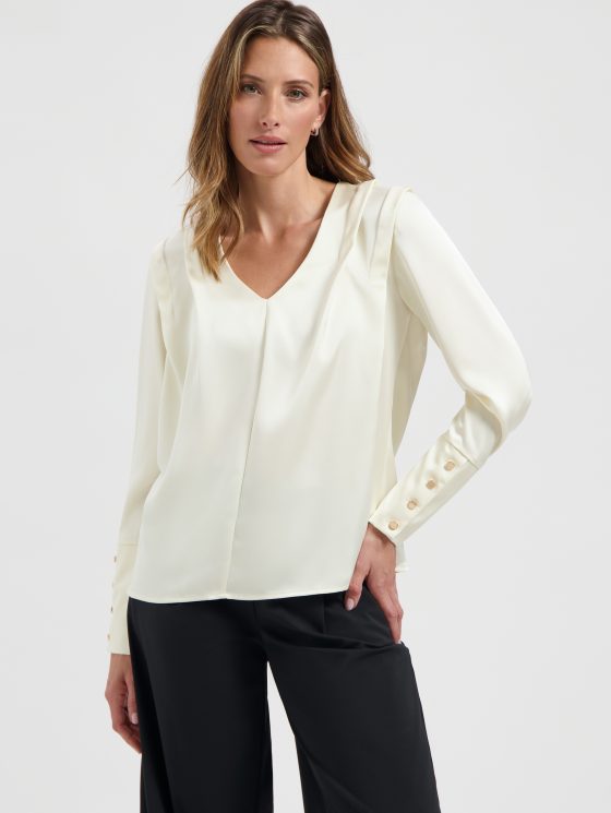 Lady Day Sheri Top wool white