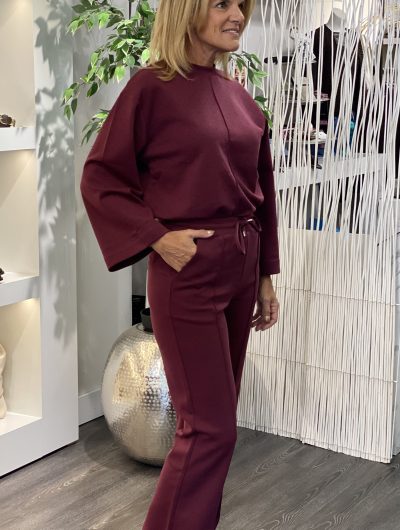 Mi Piace Sweat Broek 20200103 burgundy