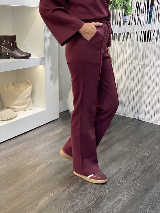 Mi Piace Sweat Broek 20200103 burgundy - Afbeelding 4