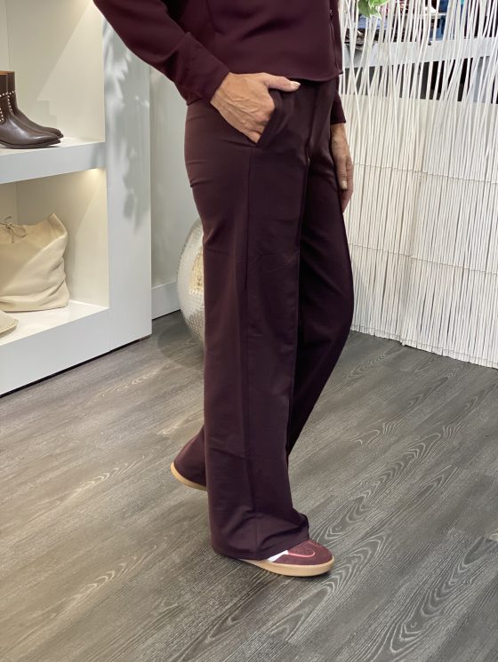 By Swan Wijde Pantalon HS6169 aubergine - Afbeelding 3