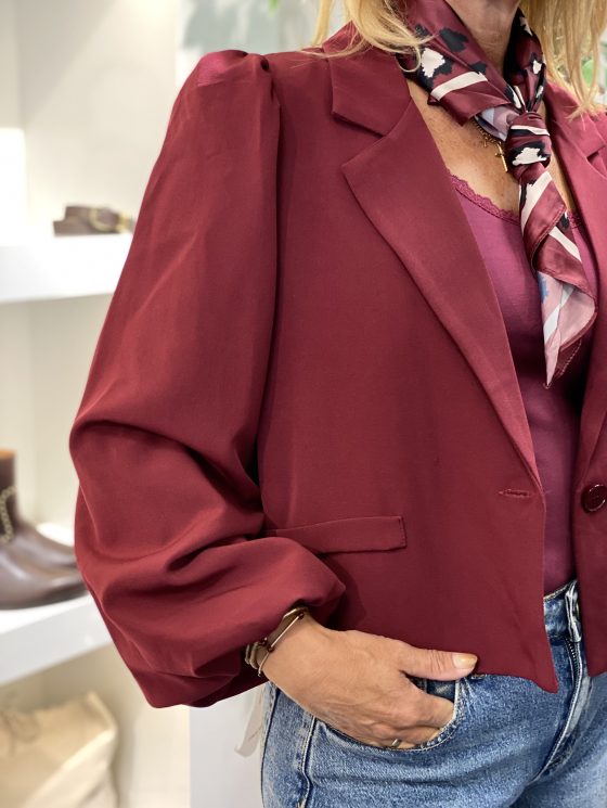 Musthaves by Elja Blazer Jasje bordeaux burgundy - Afbeelding 6