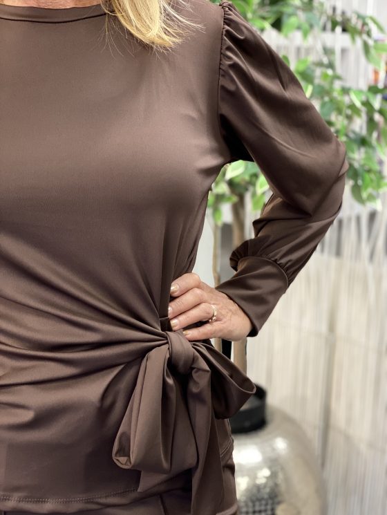 Musthaves by Elja Top Strik espresso - Afbeelding 3