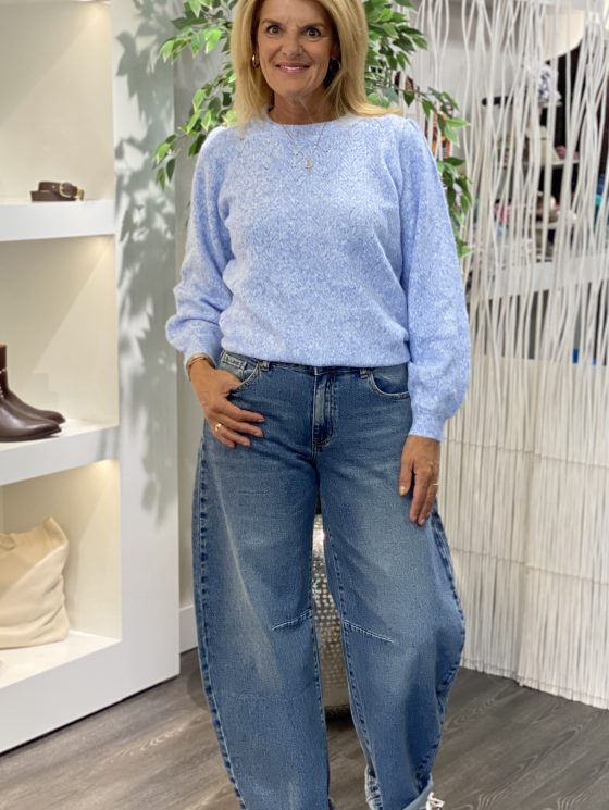 Freequent Grsevalin Pullover serenity melange - Afbeelding 2