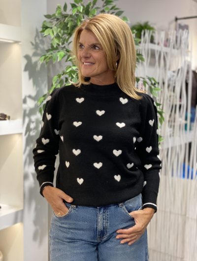 Freequent Faith Pullover black w. moonbeam melange