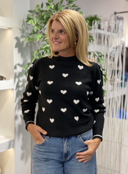 Freequent Faith Pullover black w. moonbeam melange