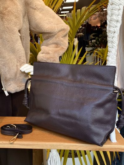 Lana Shopper Tas Leer Coffee Bruin T339