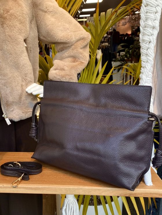 Lana Shopper Tas Leer Coffee Bruin T339