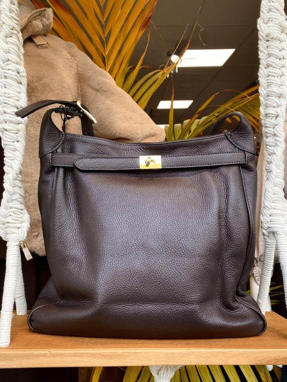 Cheryl Shopper Tas Leer Coffee Bruin T338